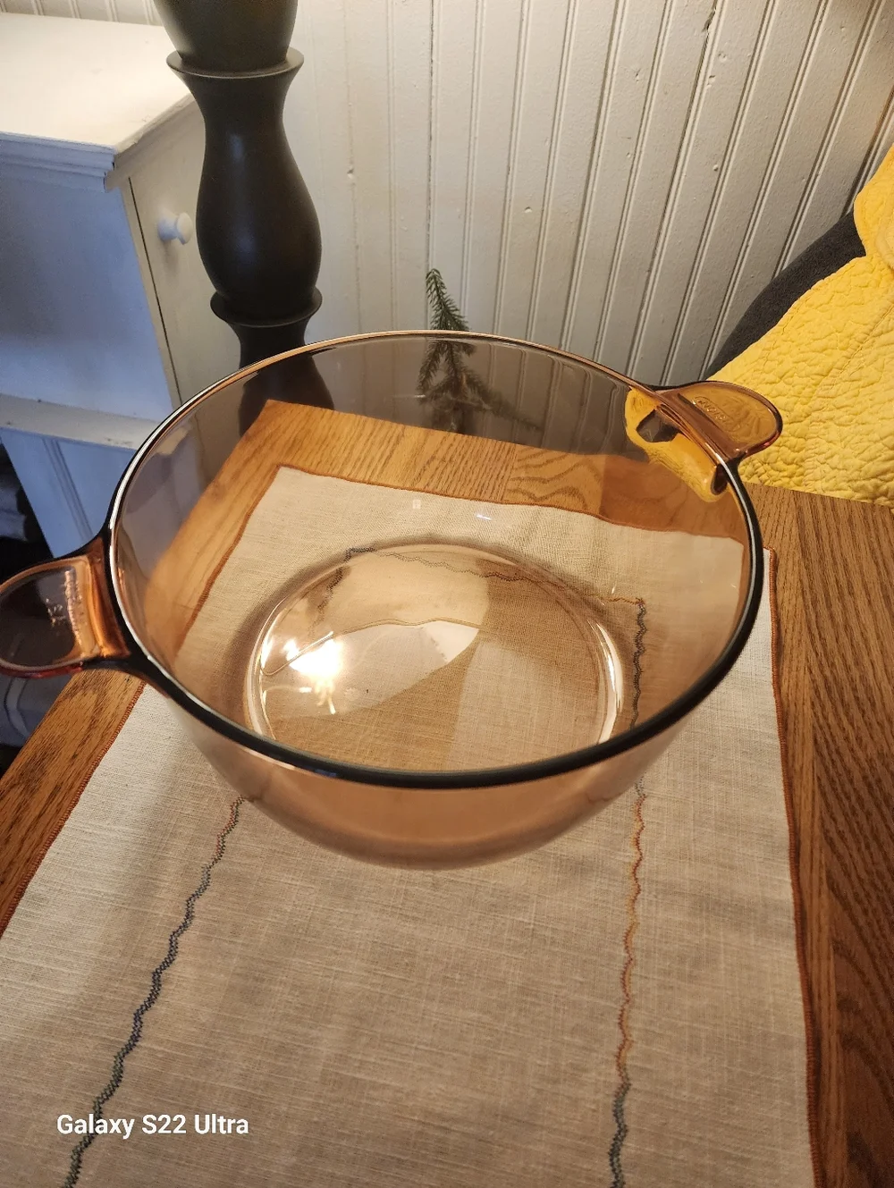 Vision Dutch Oven Amber Glass Casserole Dish with Lid - Elegant Amber Cookware